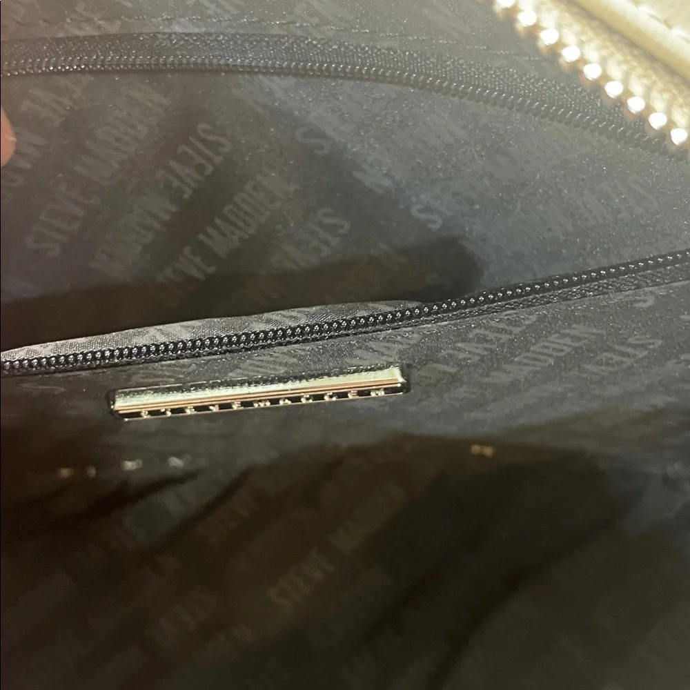 Steve Madden Wallie Taupe Leather Crossbody Bag
